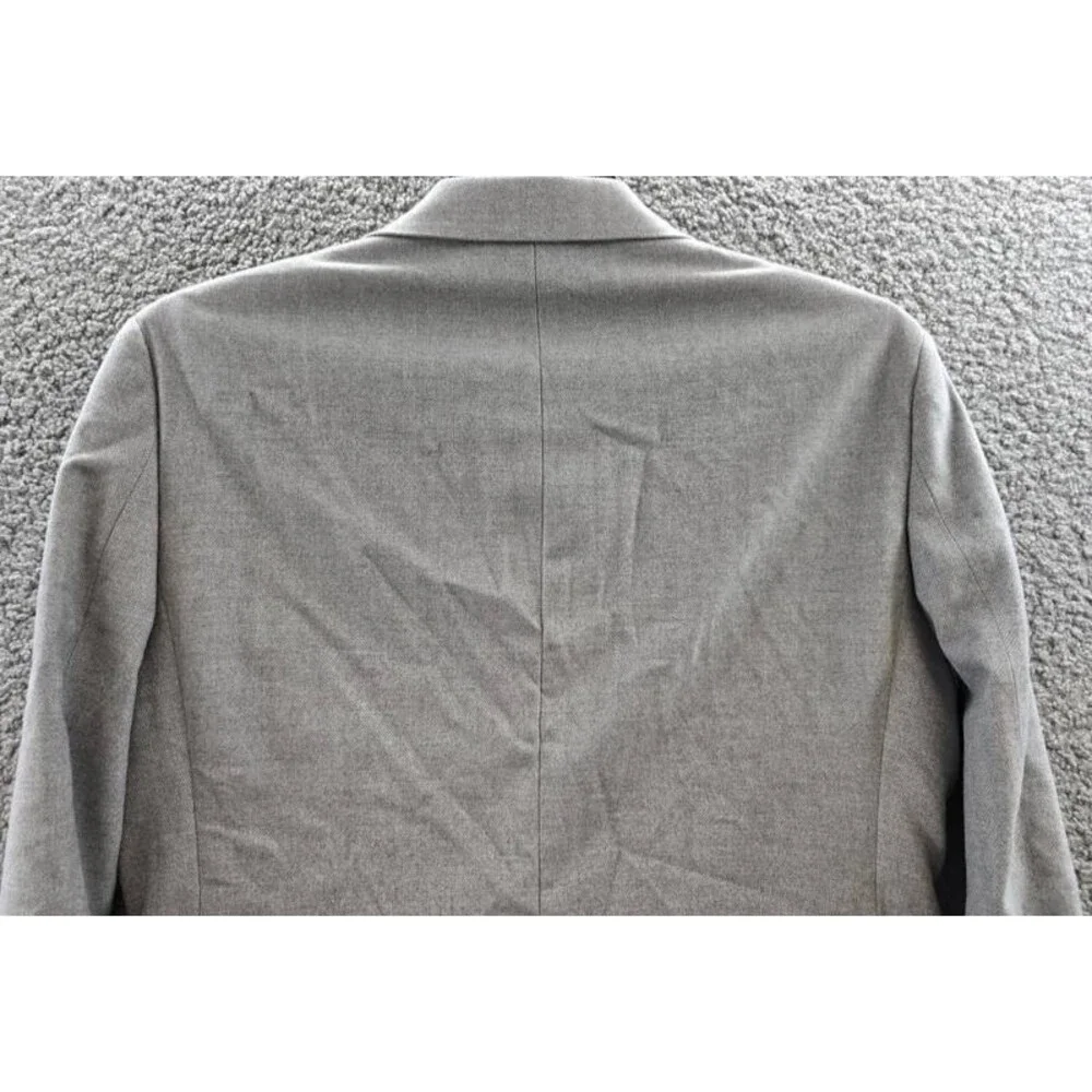 Michael Kors Classic Fit Herringbone Woven Sport Coat Men's 40S Light Grey L/S